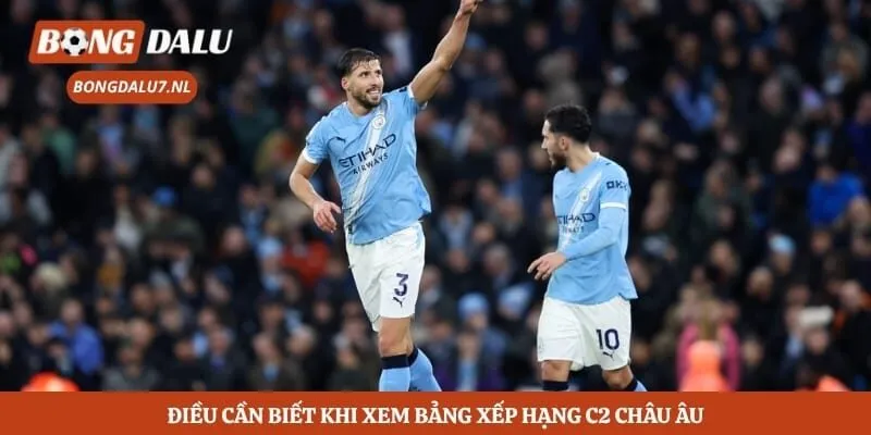Điều cần biết khi xem bảng xếp hạng C2 châu Âu
